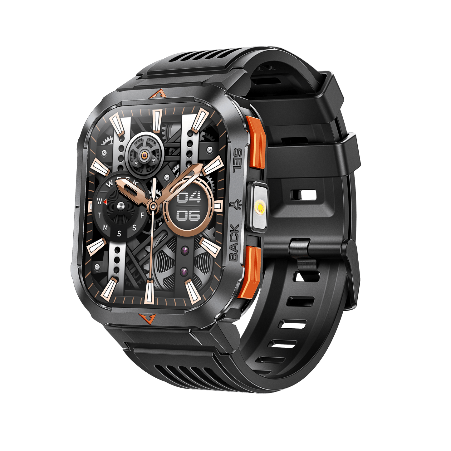 SMARTWATCH REX PRO MILITARY M5 + CORREA NARANJA GRATIS